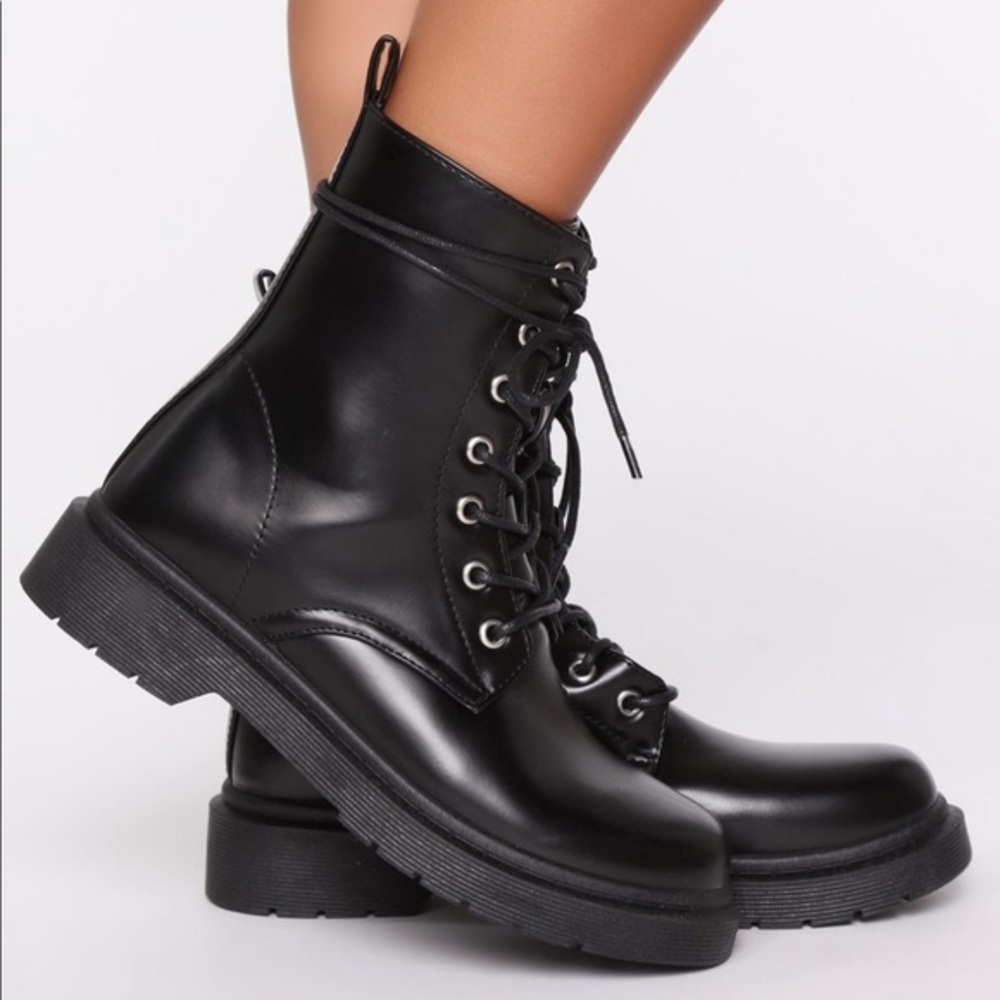 Fashion Nova Combat Boots